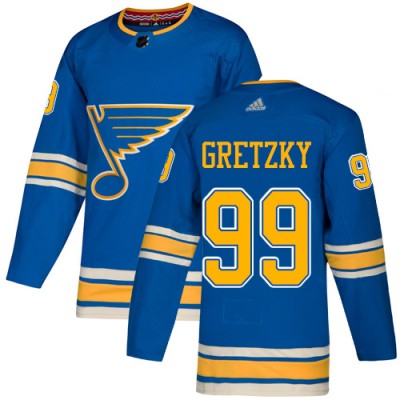 Adidas St. Louis Blues #99 Wayne Gretzky Light Blue Alternate Authentic Stitched NHL Jersey